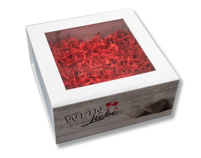 Magnetbox mit Fenster, Sichtfenster, hochwertige Verpackung, Geschenkverpackung, individuell bedruckt, SizzlePak